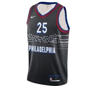 NikeNBA Basketball Sports Jersey SW Fan Edition 20-21 Season Simmons 76 No 25